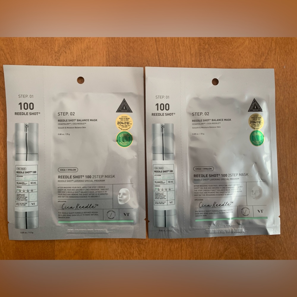 KBeauty Reedle shot 100 2 steps mask -2x